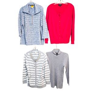 Women's 1X 14W 16W Tops Shirts Blouses Sweaters Wholesale Bulk Lot of 4